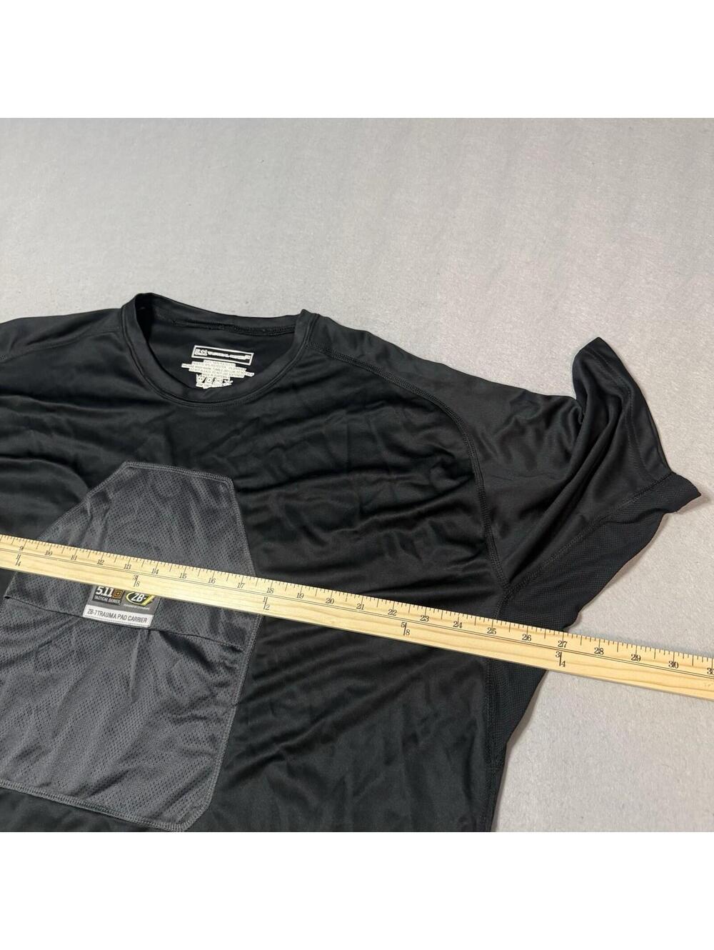 5.11 Tactical Shirt Mens XL Black ZB-7 Trauma Pad Carrier‎ Compression - Picture 3 of 12